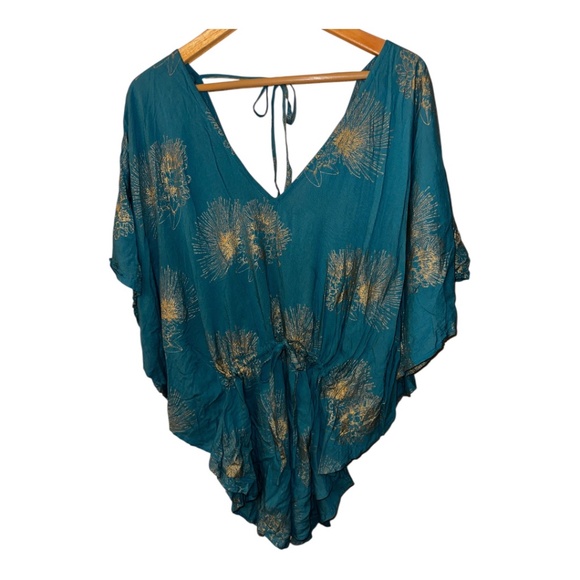 Kahulale’a Hawaii Ohia Romper M - Picture 1 of 5